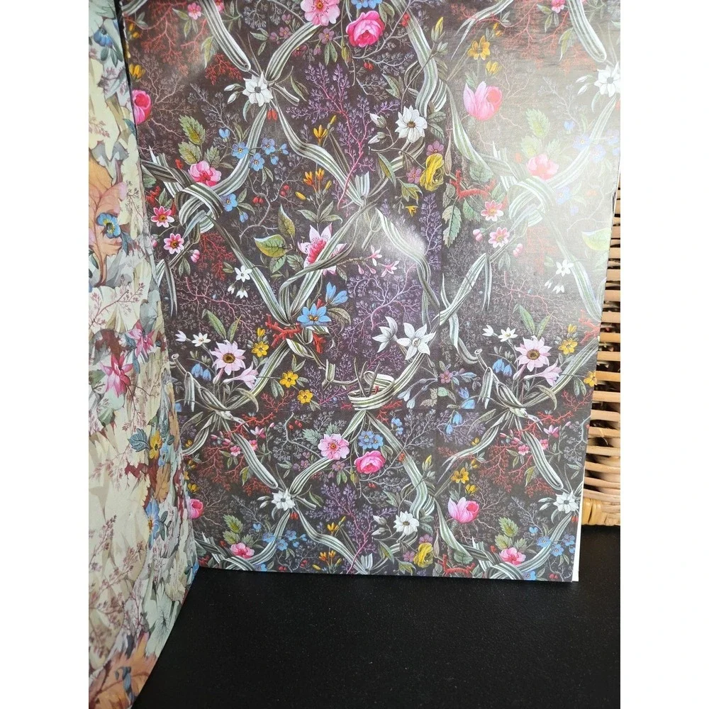 Giftwraps by Artists:  English Floral Patterns 18th Century Giftwraps Book USED!